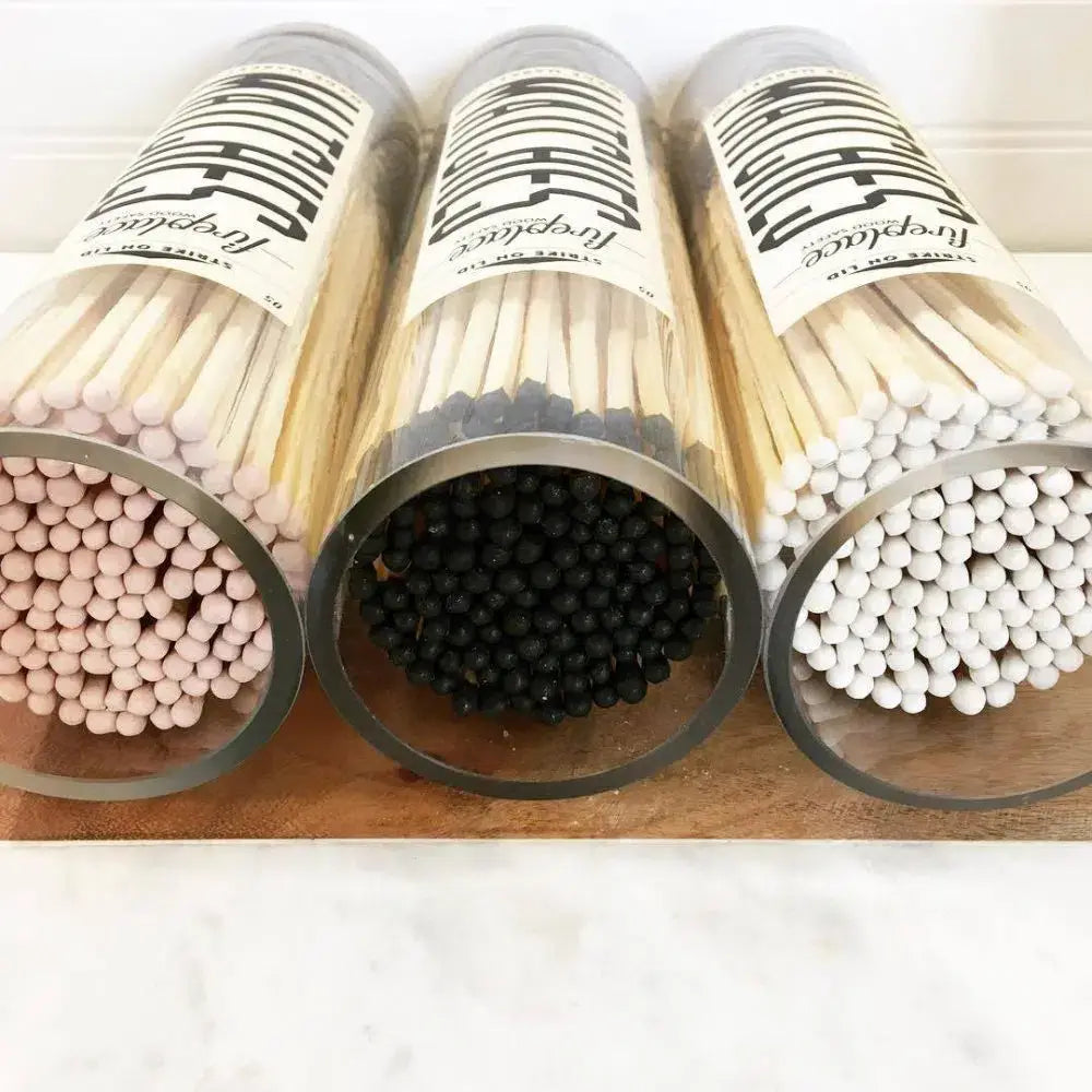 Apothecary Vintage Fireplace White Matches