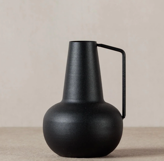 Chickidee Renzo Black Metal Vase