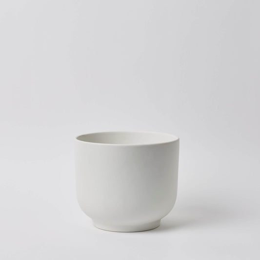 White 8'' Bell Ceramic Planter 