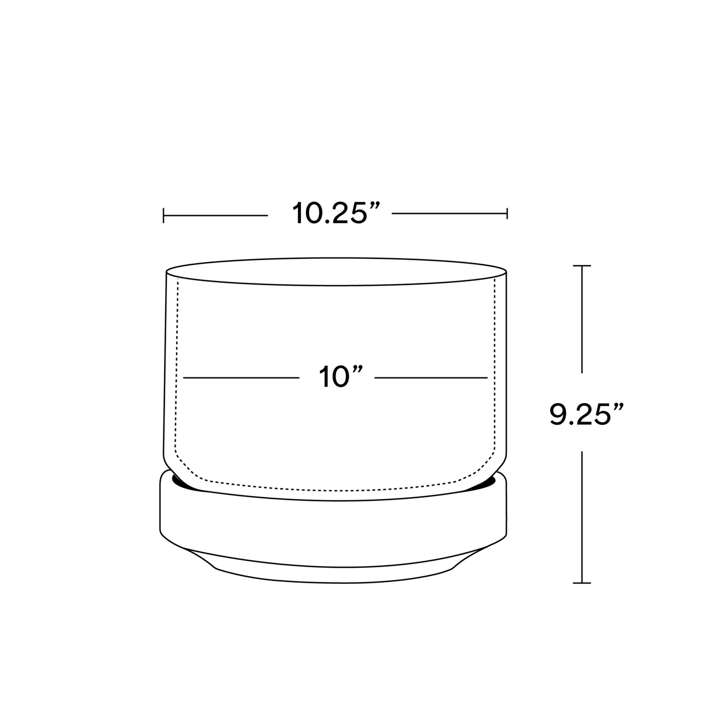 Round Two - 10 Inch Planter