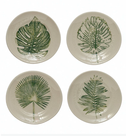 Debossed Leaf Plates