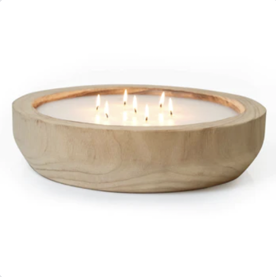 Paulownia Wood Round Candle