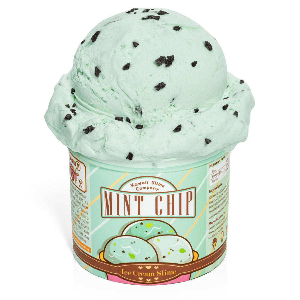 
            
                Load image into Gallery viewer, Mint Chip Scented Ice Cream Pint Slime
            
        