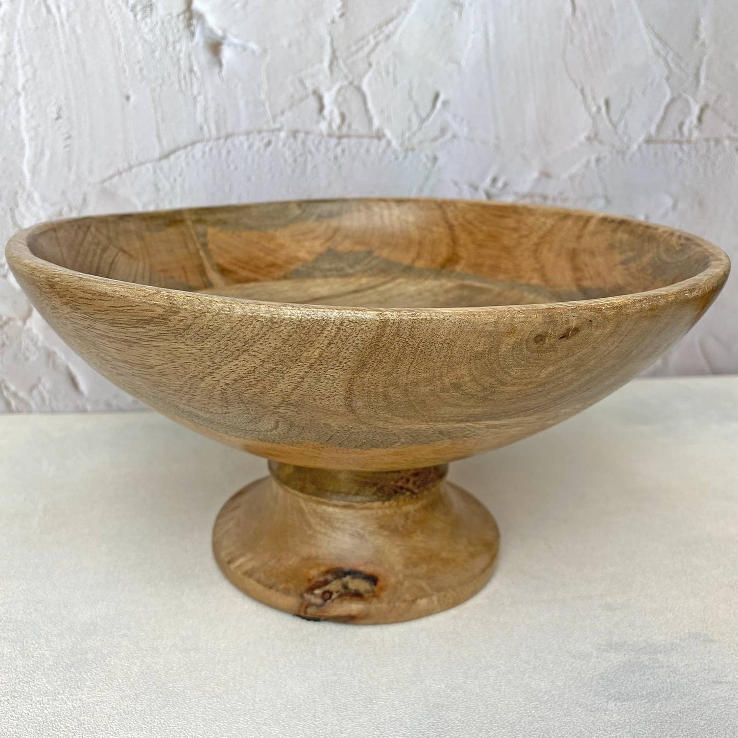 Classic Wood Pedestal Bowl