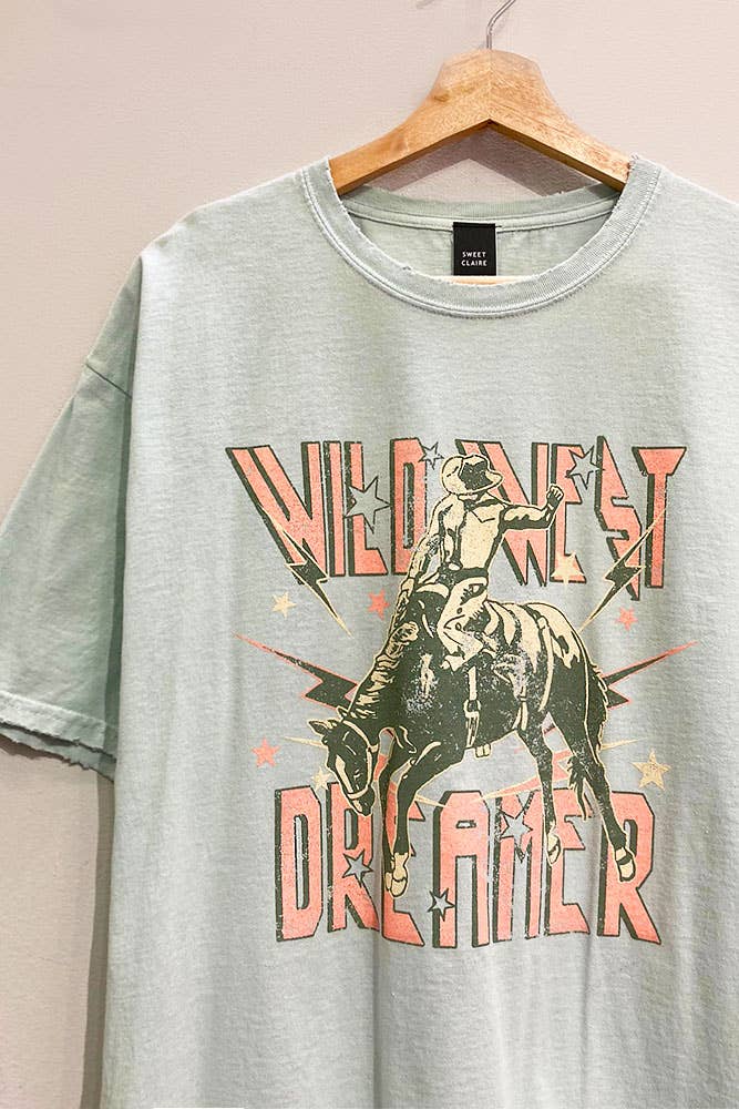 
            
                Load image into Gallery viewer, Wild West Dreamer Distressed Tee
            
        