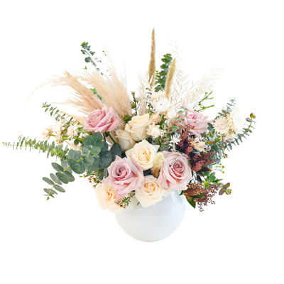 Because You Loved Me Fresh and Dried Floral Arrangement