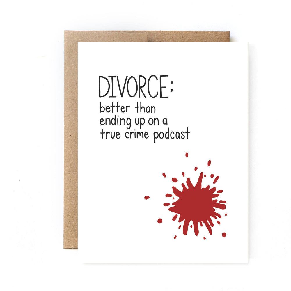 Divorce Card - True Crime