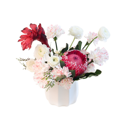 Pink + White Floral Arrangement
