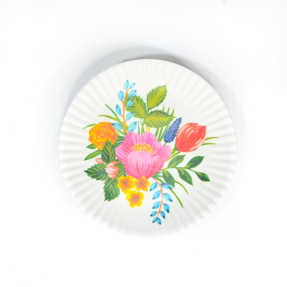 Floral "Paper" Plate