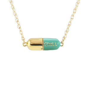 
            
                Load image into Gallery viewer, Big Chill Pill Chain Necklace
            
        