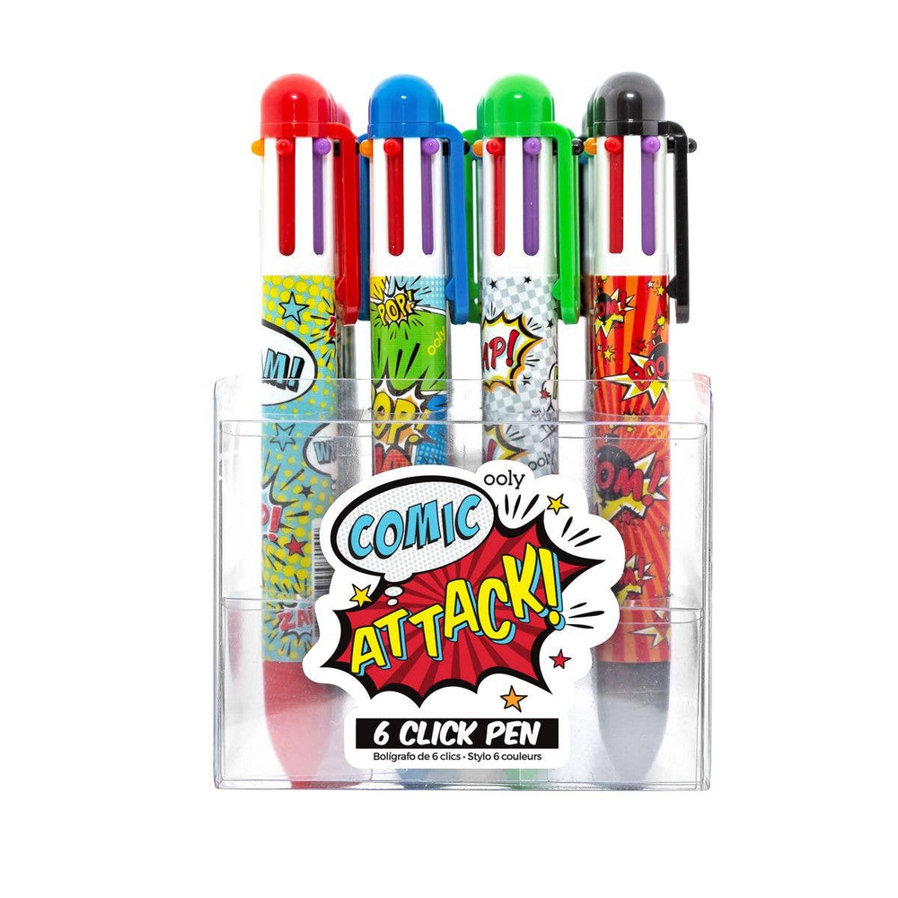 6 Click Pens - Comic Attack