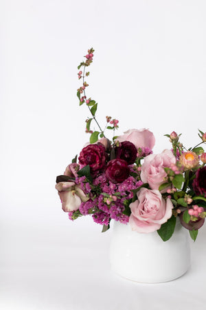Burgundy and Blush Floral Arrangement
