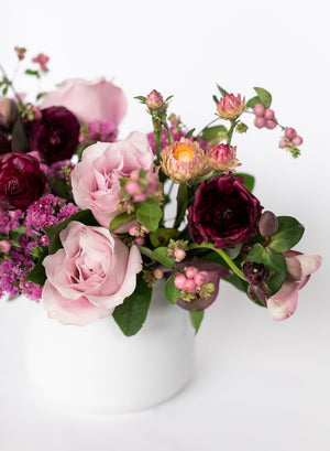 Burgundy and Blush Floral Arrangement